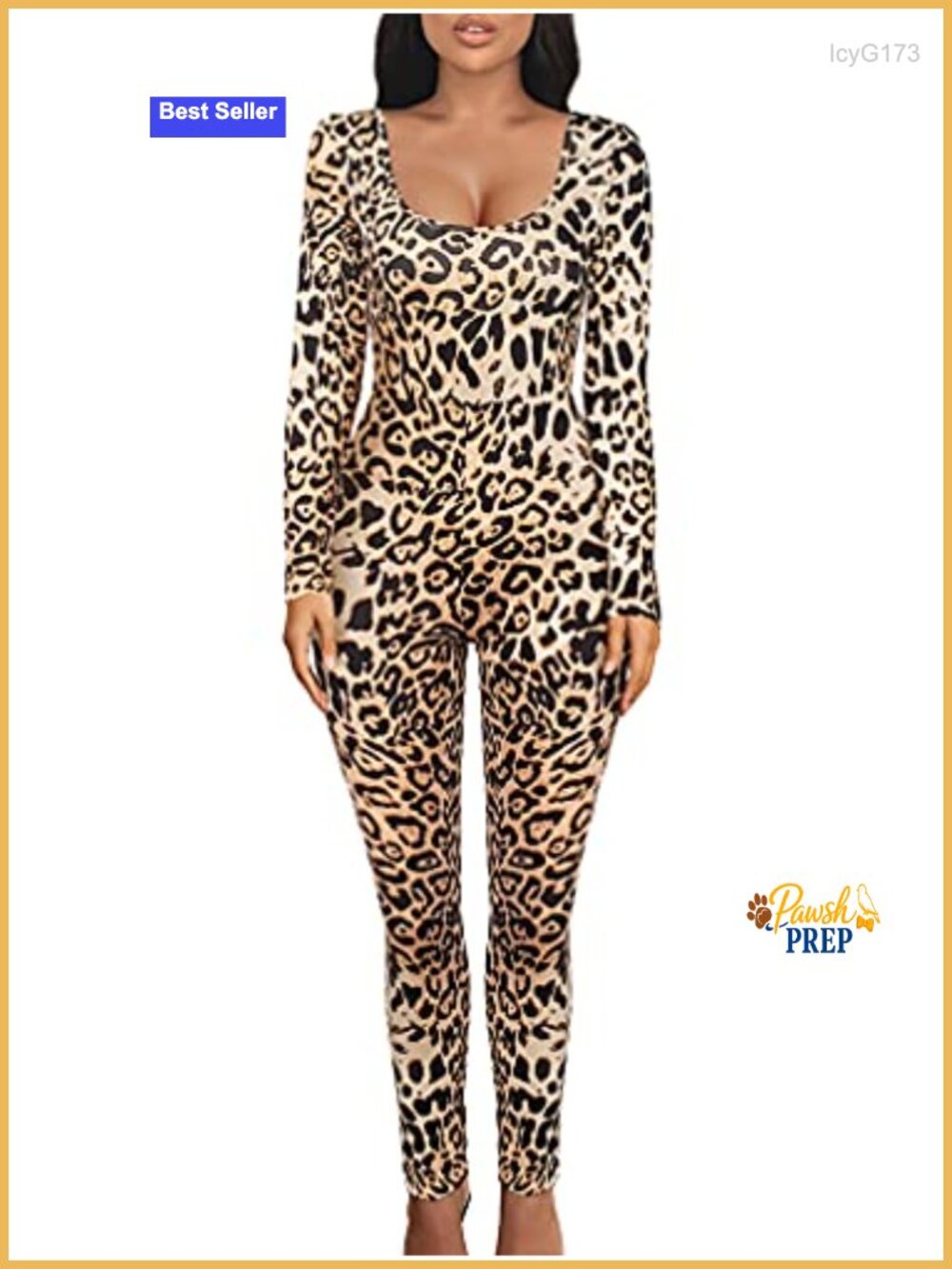 Women's Bodycon Long Sleeve Scoop Neck Jumpsuit Cotton Spandex Stretchy Party
